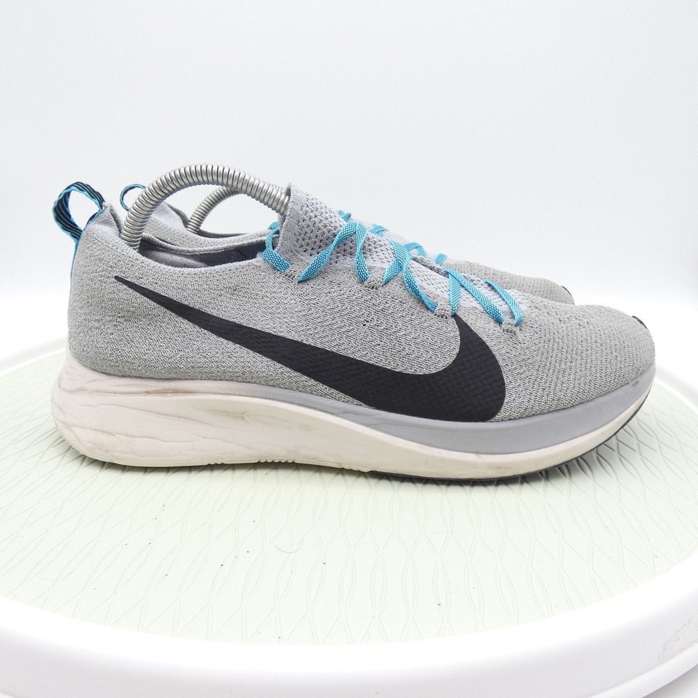 Nike Zoom Fly Flyknit Wolf Grey Blue Orbit Running Shoes AR4561-004 Mens 10.5 - Picture 3 of 9